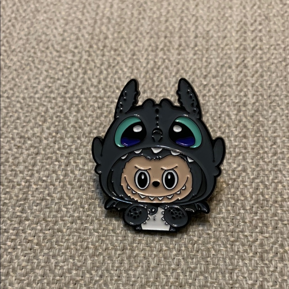 Labubu-Style Monster Enamel Pin